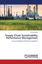 Supply Chain Sustainability Performance Management