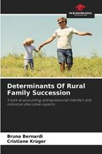 Determinants Of Rural Family Succession