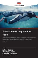 ?valuation de la qualit? de l'eau