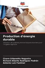 Production d'?nergie durable