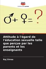 Attitude ? l'?gard de l'?ducation sexuelle telle que per?ue par les parents et les enseignants