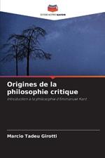 Origines de la philosophie critique