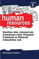 Gestion des ressources humaines chez Panyam Cements & Mineral Industries Ltd