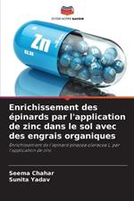 Enrichissement des ?pinards par l'application de zinc dans le sol avec des engrais organiques