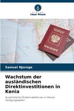 Wachstum der ausl?ndischen Direktinvestitionen in Kenia