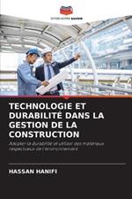 Technologie Et Durabilit? Dans La Gestion de la Construction