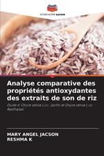 Analyse comparative des propri?t?s antioxydantes des extraits de son de riz