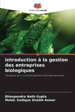 Introduction à la gestion des entreprises biologiques