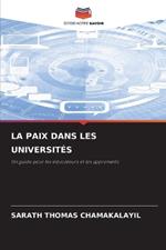 La Paix Dans Les Universités