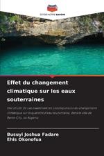 Effet du changement climatique sur les eaux souterraines