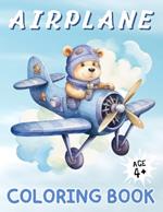Airplane Coloring Book: A Sky High Coloring Adventure for Kids Ages 4 & Above | 50 Images | Large Print | Perfect Gifts for Kids