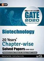 Gate 2020: 20 Years Chapterwise Solved Paper Biotechnology