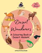 Desert Wanderers: A Colouring Book of Desert Animals