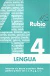 Cuadernos Rubio: 4 Lengua evolucion (1o de Primaria)