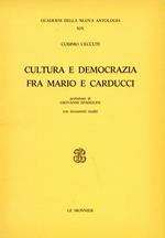 Cultura e democrazia fra Mario e Carducci