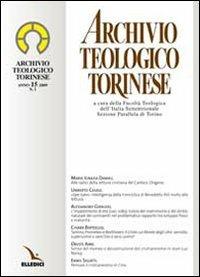 Archivio teologico torinese (2009). Vol. 1 - copertina