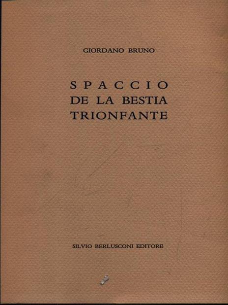 Spaccio de la bestia trionfante - Giordano Bruno - copertina