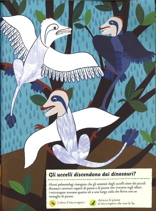 Viva i dinosauri! Il mio albo della natura. Con adesivi. Ediz. illustrata - Olivia Cosneau - 2