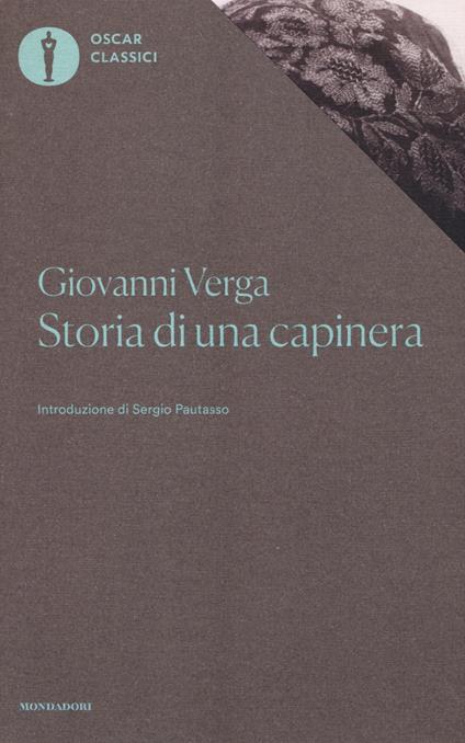 Storia di una capinera - Giovanni Verga - copertina