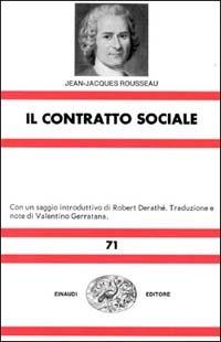 Il contratto sociale - Jean-Jacques Rousseau - copertina