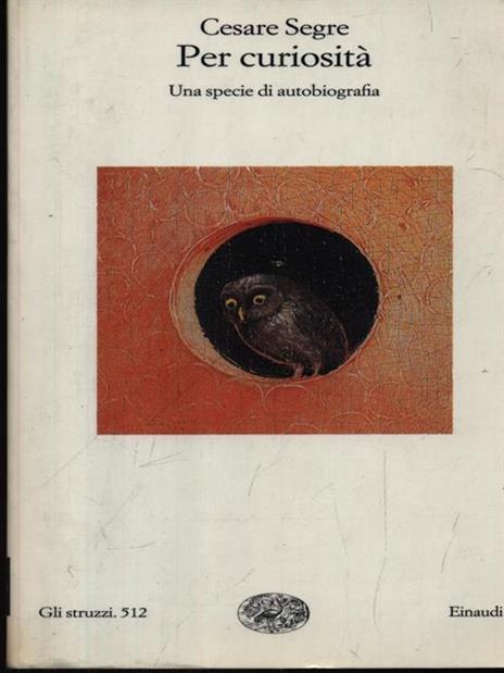 Per curiosità - Cesare Segre - copertina