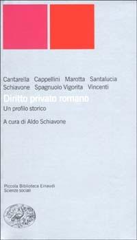 Diritto privato romano. Un profilo storico - copertina