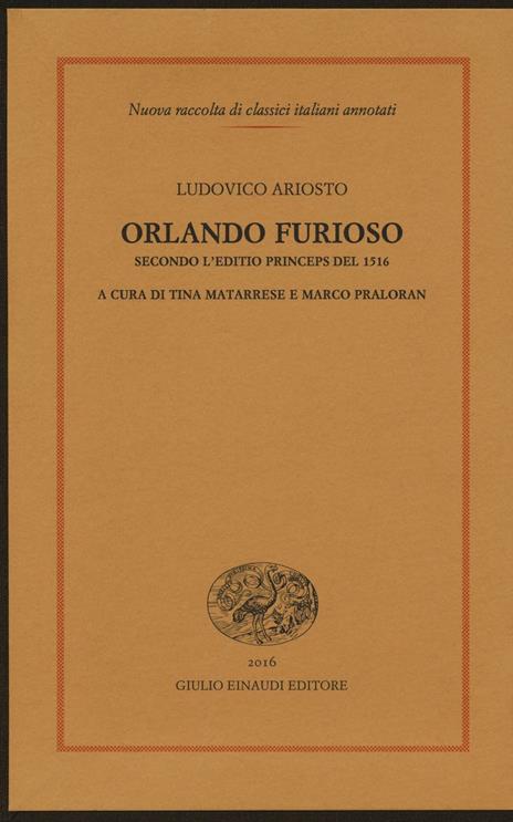 Orlando furioso - Ludovico Ariosto - copertina