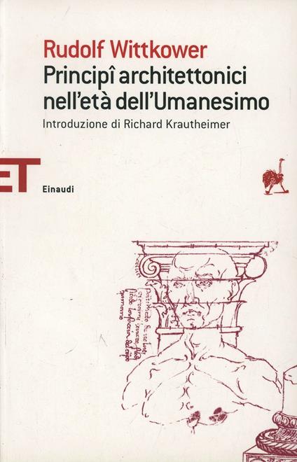 Principi architettonici nell'età dell'umanesimo - Rudolf Wittkower - copertina