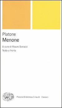 Menone. Testo greco a fronte - Platone - copertina