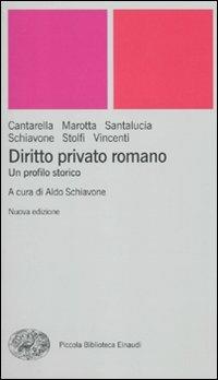 Diritto privato romano. Un profilo storico - copertina