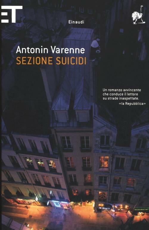 Sezione suicidi - Antonin Varenne - copertina