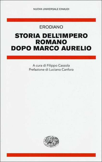 Storia dell'impero romano dopo Marco Aurelio - Erodiano - copertina