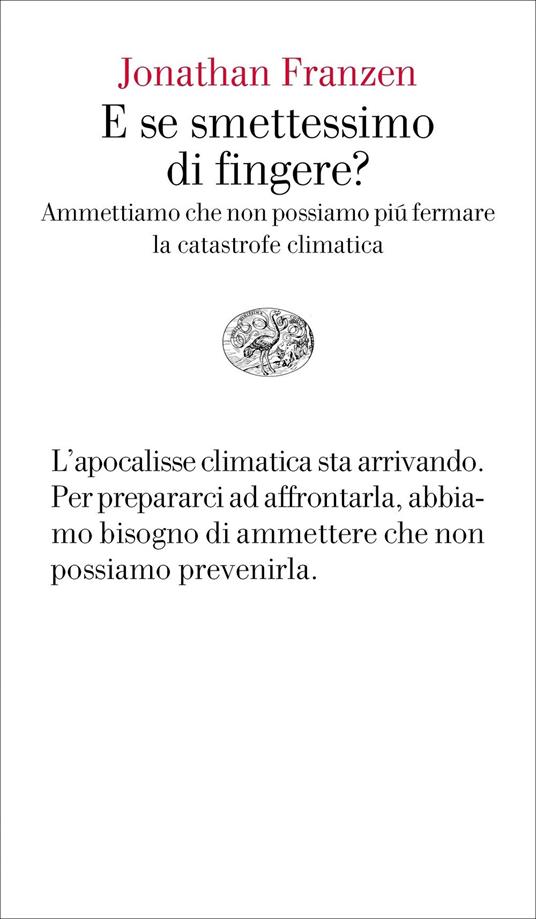 E se smettessimo di fingere? Ammettiamo che non possiamo più fermare la catastrofe climatica - Jonathan Franzen - copertina