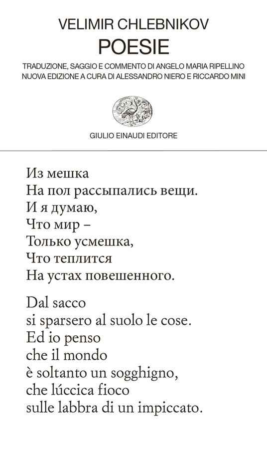 Poesie. Testo originale a fronte - Velimir Chlebnikov - copertina
