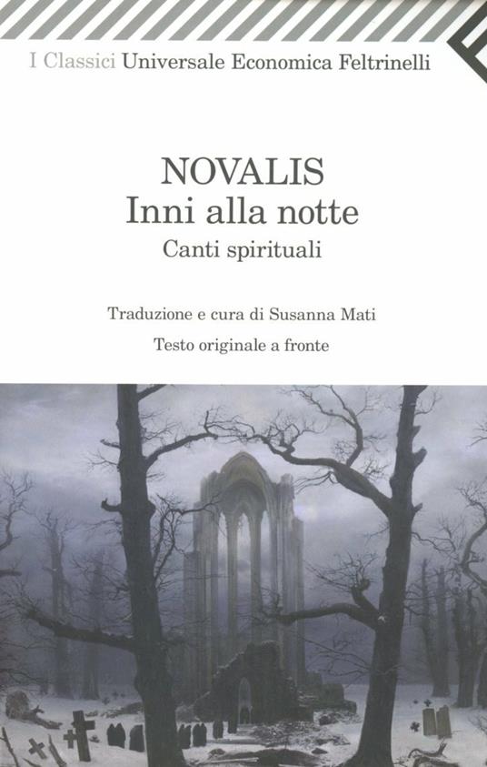 Inni alla notte-Canti spirituali. Testo tedesco a fronte - Novalis - copertina