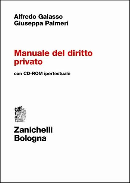 Manuale del diritto privato. Con CD-ROM - Alfredo Galasso,Giuseppa Palmeri - copertina