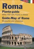 Roma. Pianta-guida della città con musei e chiese. Ediz. italiana e inglese