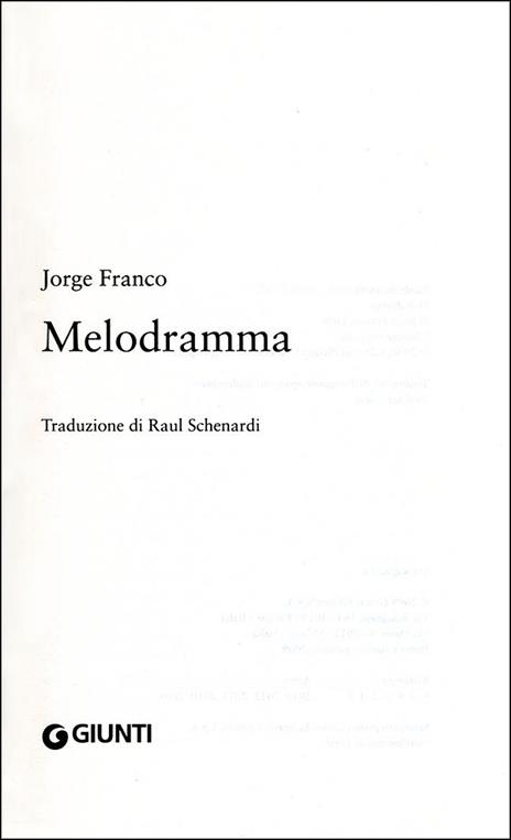 Melodramma - Jorge Franco Ramos - 2