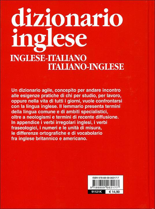 Dizionario inglese. Inglese-italiano, italiano-inglese. Ediz