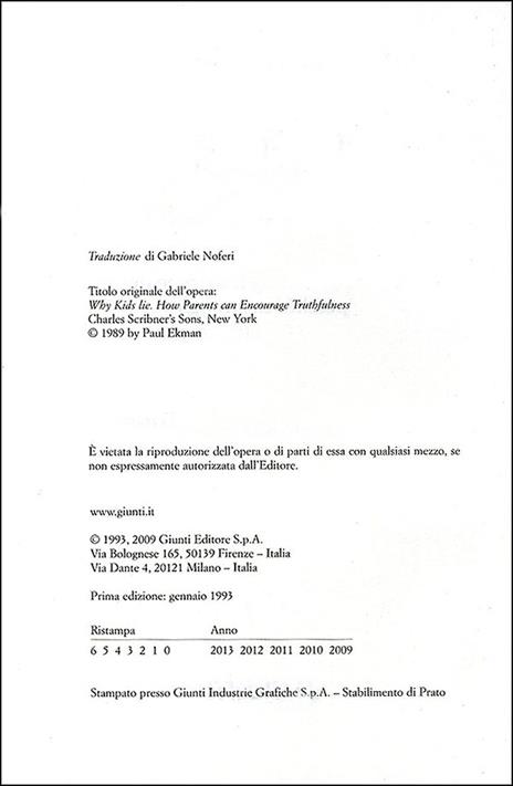 Le bugie dei ragazzi. Frottole, imbrogli, spacconate: perché i nostri figli ricorrono alla menzogna? - Paul Ekman - 3