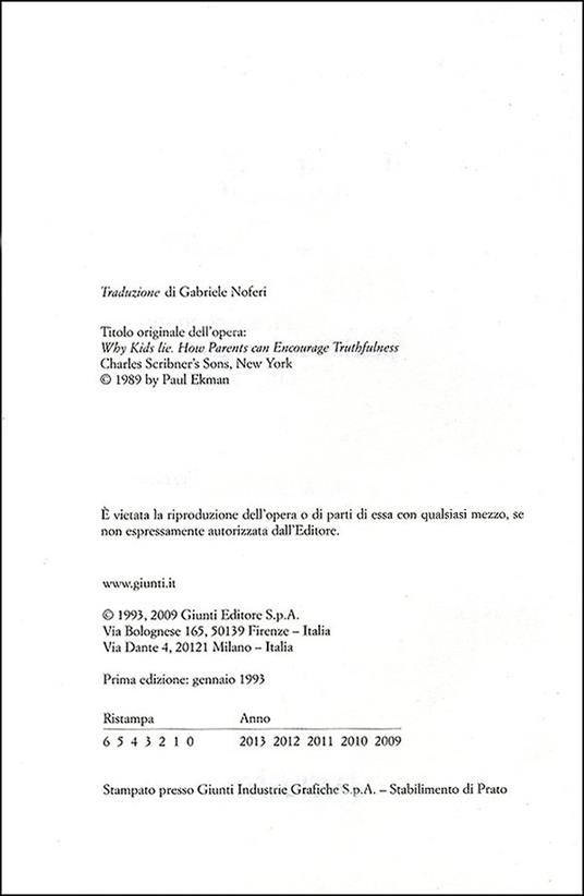 Le bugie dei ragazzi. Frottole, imbrogli, spacconate: perché i nostri figli ricorrono alla menzogna? - Paul Ekman - 3