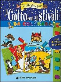 Il gatto con gli stivali da colorare - copertina