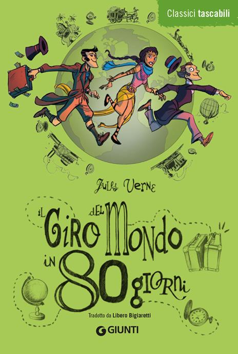 Il giro del mondo in 80 giorni - Jules Verne - copertina