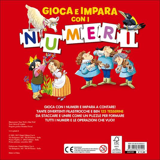 Gioca e impara con i numeri. Ediz. a colori - Silvia D'Achille - 2