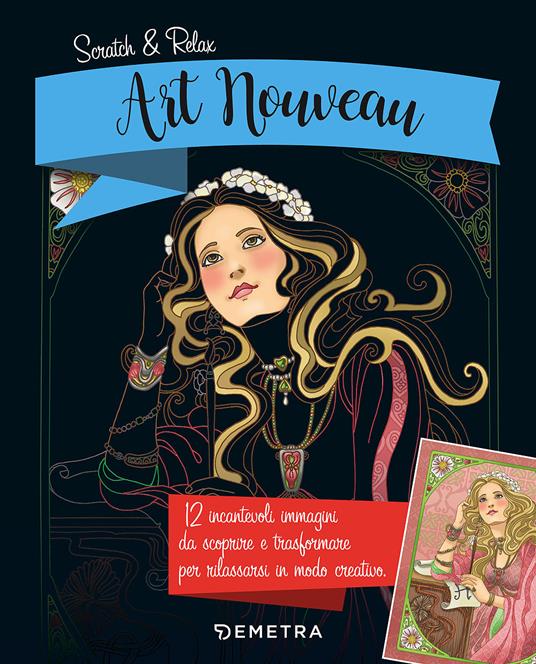 Art nouveau. Scratch & relax. Con gadget - Mia Steingräber - copertina