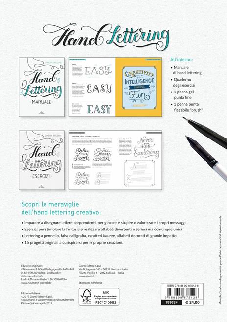 Alfabeti creativi. Hand lettering. Con 2 gadget. Con Taccuino - Sandra Brezina - 2