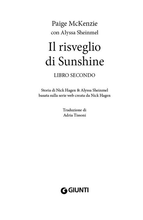 Il risveglio di Sunshine - Paige McKenzie - 3