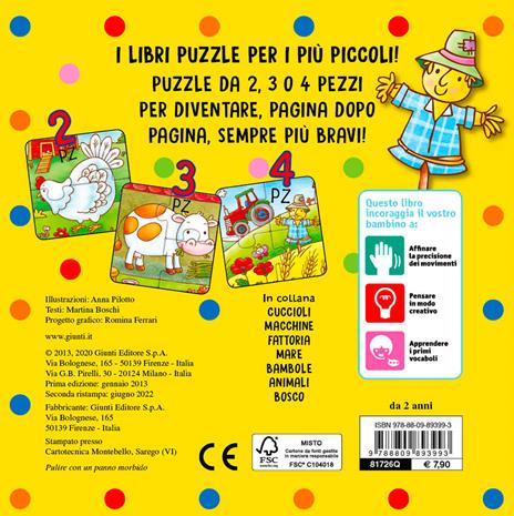 Fattoria. Libro puzzle. Ediz. illustrata - Silvia D'Achille,Anna Pilotto - 2