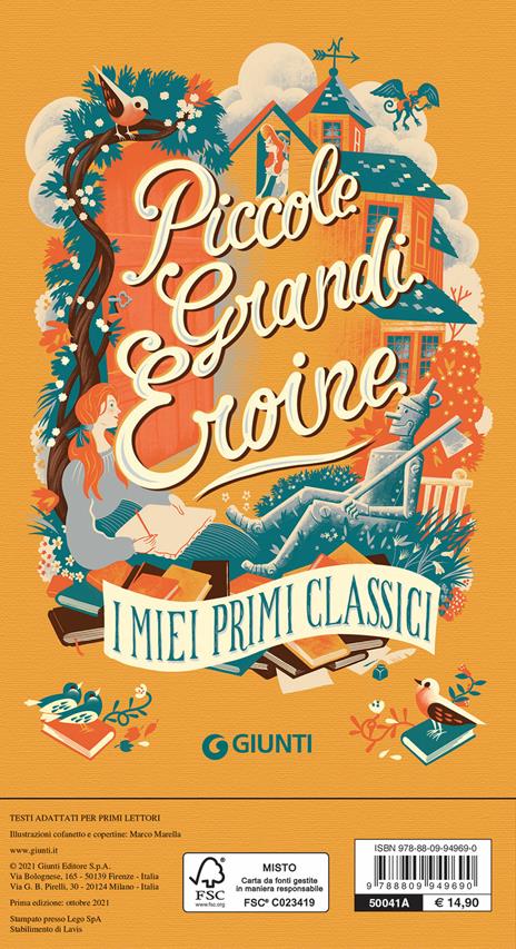 Piccole grandi eroine. I miei primi classici: Il giardino segreto-Piccole donne-Il mago di Oz-Anna dai capelli rossi - Frances Hodgson Burnett,Louisa May Alcott,L. Frank Baum - 2