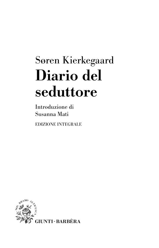 Diario del seduttore - Søren Kierkegaard - Libro - Giunti-Barbera -  Passepartout | laFeltrinelli